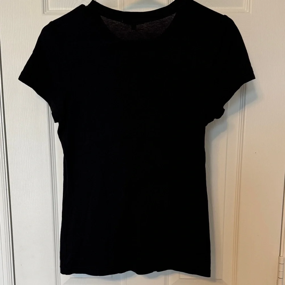 Sundry Black Tee with Pink 'Love Life' Graphic - Picture 3 of 3